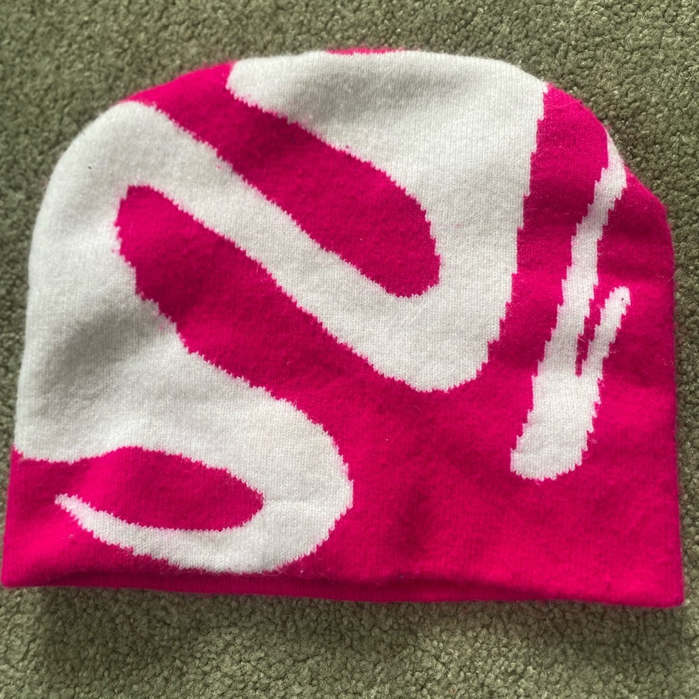 Vibrant Pink Knit Beanie Hat